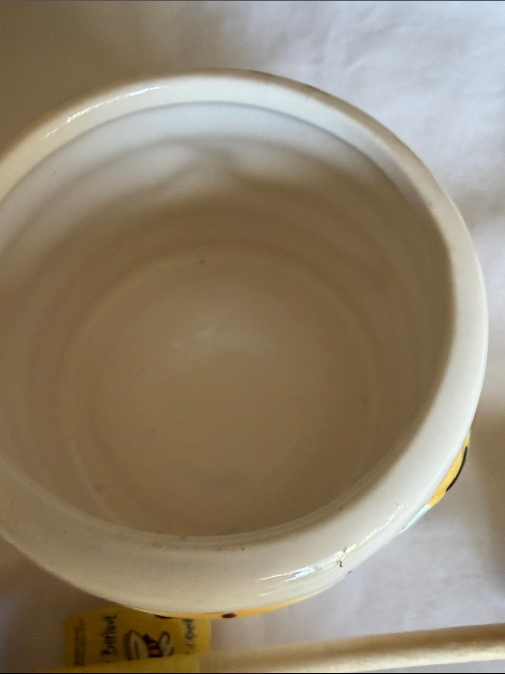 Ceramic Bee Honey Pot with Dipper - Picture 4 of 7